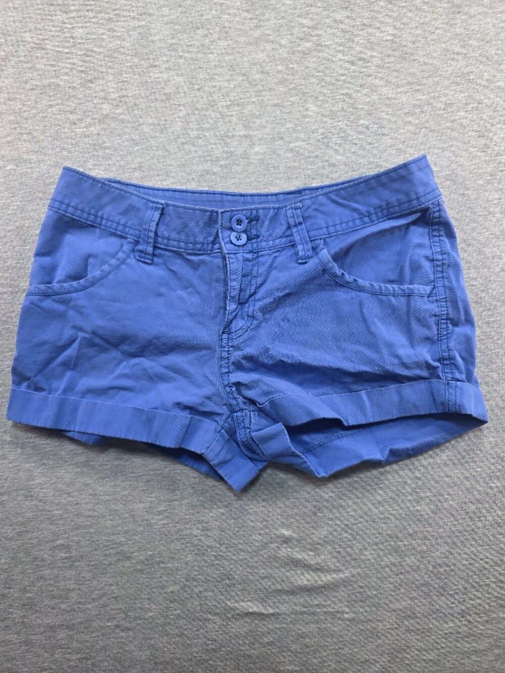 Le Tigre Classic Chino Shorts Cobalt Blue Cuffed Size 5